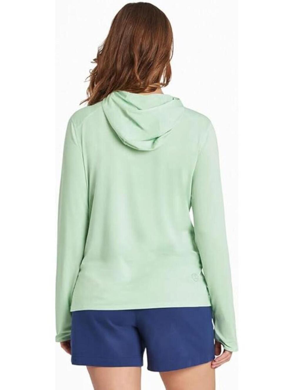 NWT Life is Good LIG Sailboats Hooded Active Tee Sage Green Medium - Picture 2 of 5